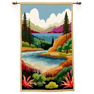 Landscape Tapestry Png 06252024 PNG Image