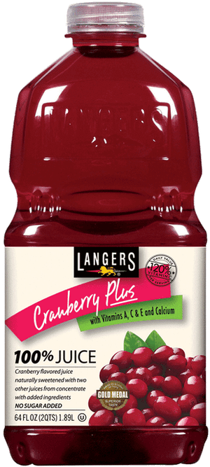 Langer's Cranberry Juice - Cranberry Raspberry Juice Cocktail, HD Png Download PNG with transparent background