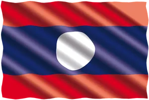 Lao_ Flag_ Waving PNG Image