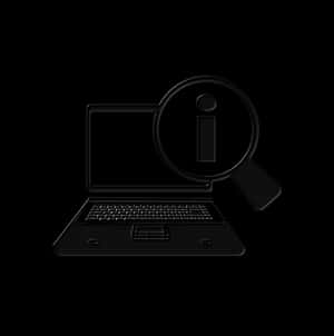 Laptop Search Concept PNG with transparent background