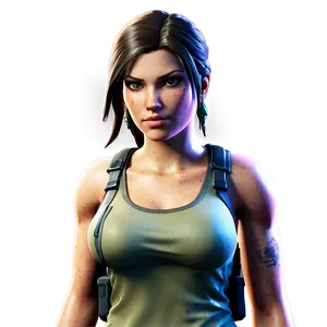 Lara Croft Crossover Fortnite Skin Png Xnv41 PNG Image