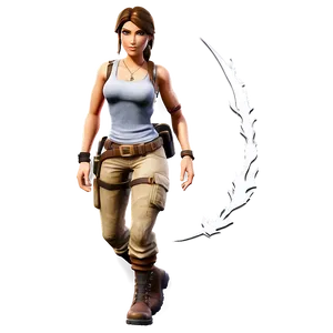 Lara Croft Exclusive Fortnite Gear Png Hdm PNG Image