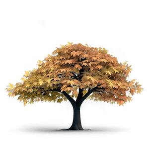 Large Autumn Tree PNG ade PNG with transparent background