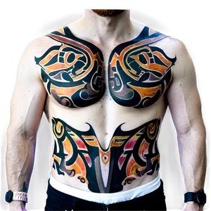 Large Scale Chest Tattoo Png Xlp60 PNG Image