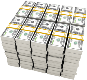 Stack Of Dollars Png Picture - Stacks Of Money Transparent Background, Png Download PNG