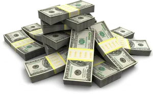 Large Stackof U S Dollars PNG Image