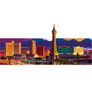 Las Vegas Cityscape Png Xds PNG Image