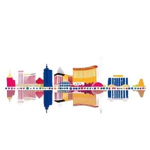 Las Vegas Skyline Graphic Png 4 PNG Image