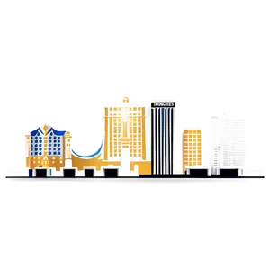 Las Vegas Skyline Vector Png Erw PNG Image