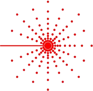 Laser Diffraction Pattern PNG Image