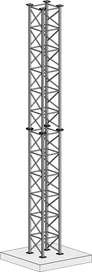 Lattice Structure Tower Design PNG Image