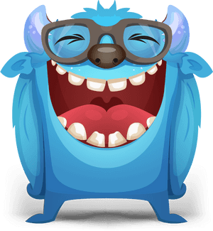 Laughing Monster Png, Transparent Png PNG with transparent background