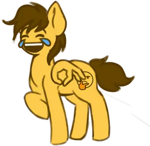 Laughing_ Brony_ Character_ Vector PNG Image