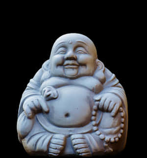 Laughing Buddha Statue PNG image with transparent background