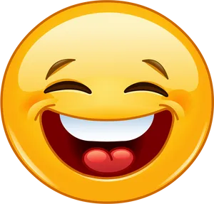 Laughing Emoji Graphic PNG Image