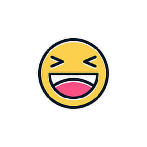 Laughing Emoji Graphic PNG image with transparent background