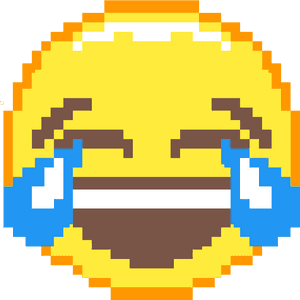 Laughing Crying Emoji Pixel Art, HD Png Download PNG image with transparent background