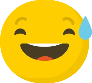 Laughing Emoji With Tear Drop.png PNG Image