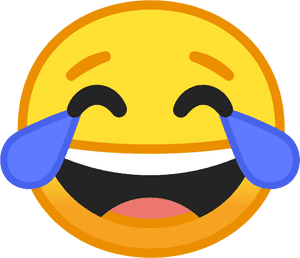 Android Crying Laughing Emoji - Google Laughing Emoji, HD Png Download PNG with transparent background