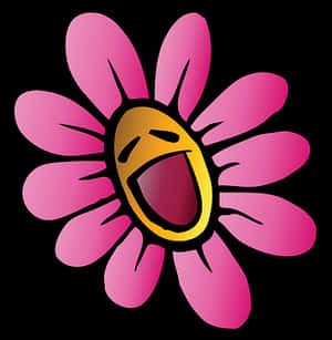 Laughing_ Flower_ Emoji_ Vector PNG image with transparent background