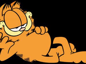 Laughing_ Garfield_ Cartoon PNG image with transparent background