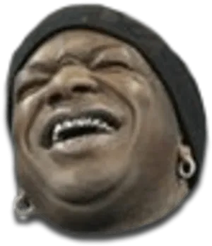 Laughing Man Meme Face PNG Image