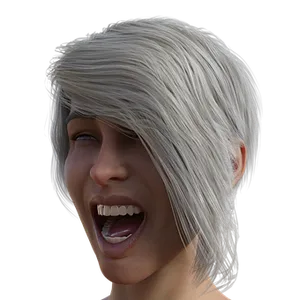 Laughing Woman3 D Render PNG Image