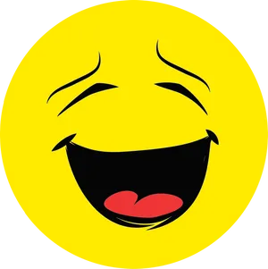 Laughing Yellow Smiley Face Emoji.png PNG Image