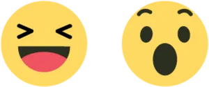Laughingand Surprised Emoji Set PNG Image