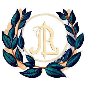 Laurel Monogram Frame Png Srr67 PNG Image