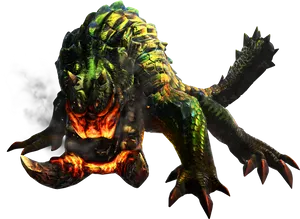 Lava Mouth Monster PNG Image