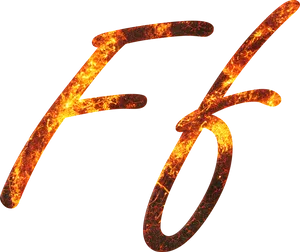 Lava Style Letter F PNG Image