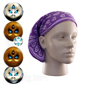 Lavender Bandana Accessory Png 05242024 PNG Image