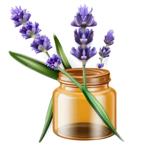 Lavender Essential Oil Png Bmi40 PNG Image