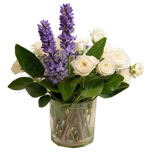 Lavender Floral Arrangement Png Pvc14 PNG Image