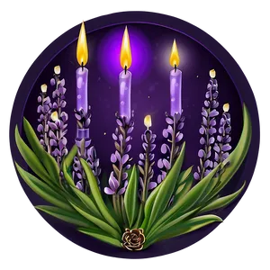 Lavender Infused Candle Png Yos1 PNG Image
