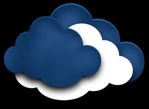 Layered Clouds Graphic PNG image with transparent background
