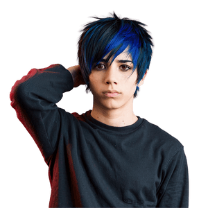 Layered Emo Haircut PNG 20 PNG