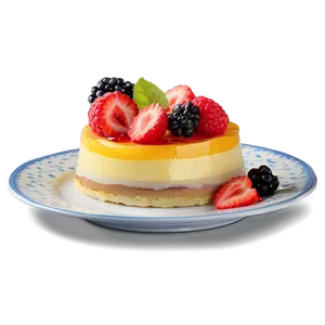 Layered Fruit Flan Recipe Png Lsx PNG Image