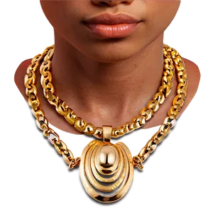 Layered Gold Necklace Png Eln PNG Image