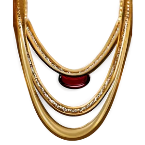 Layered Gold Necklace Png Kye PNG Image