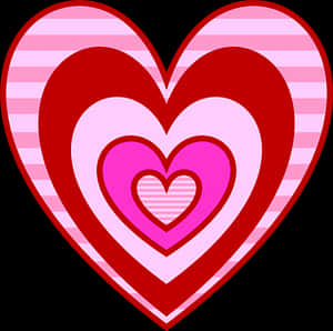 Layered Hearts Valentine Graphic PNG image with transparent background