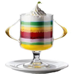 Layered Jello And Cream Parfait Png Pwc70 PNG Image