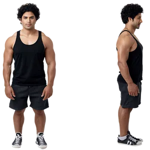 Layering Black Tank Top Png Yrx PNG Image