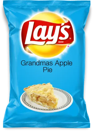 Lays Grandmas Apple Pie Flavor Chip Bag PNG Image