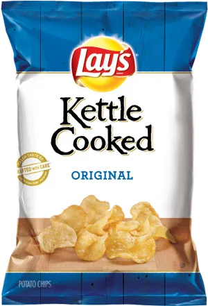 Lays Kettle Cooked Original Chips Package PNG Image