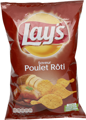 Lays Roast Chicken Flavor Chips PNG image with transparent background