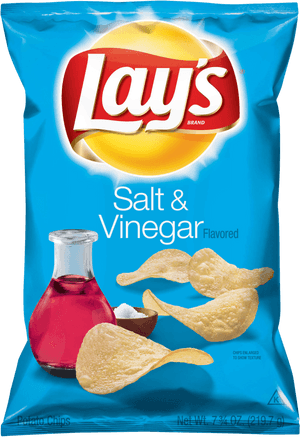 Lays Saltand Vinegar Chips Package PNG image with transparent background