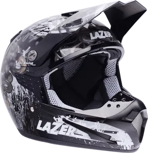 Lazer Motocross Helmet Side View PNG Image