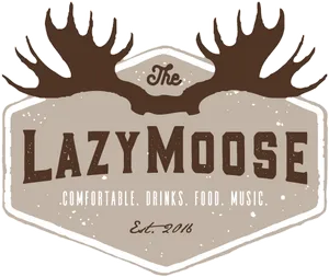 Lazy Moose Establishment Logo PNG Image